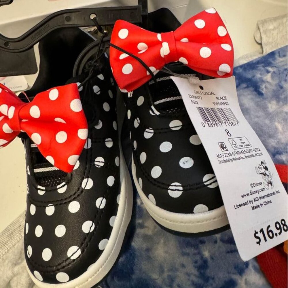 Minnie Mouse kids shoes, size 8